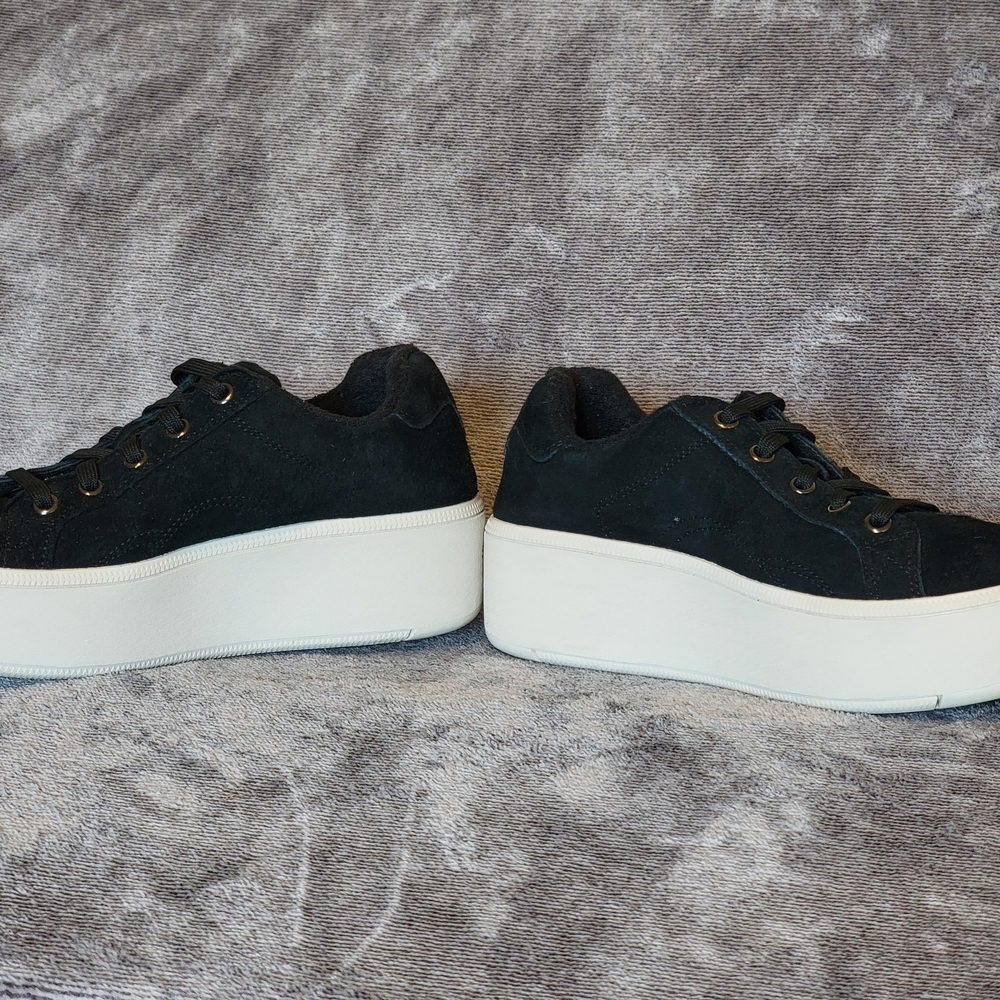 SKETCHERS Martha Stewart Women's Sz 6.5 Suede Sneakers Y2K Skater Chunky Sole - Picture 4 of 8